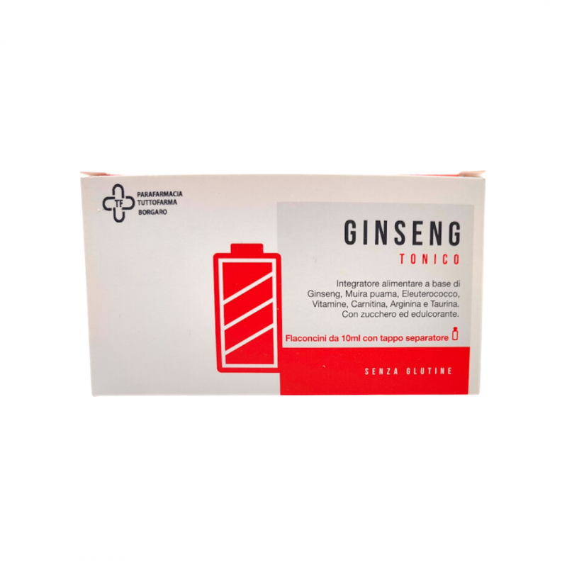confezione Ginseng Integratore Tonico ed Energizzante 10 Flaconcini confezione Ginseng Integratore Tonico ed Energizzante 10 Flaconcini