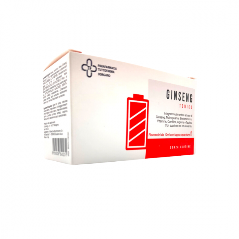 confezione Ginseng Integratore Tonico ed Energizzante 10 Flaconcini confezione Ginseng Integratore Tonico ed Energizzante 10 Flaconcini