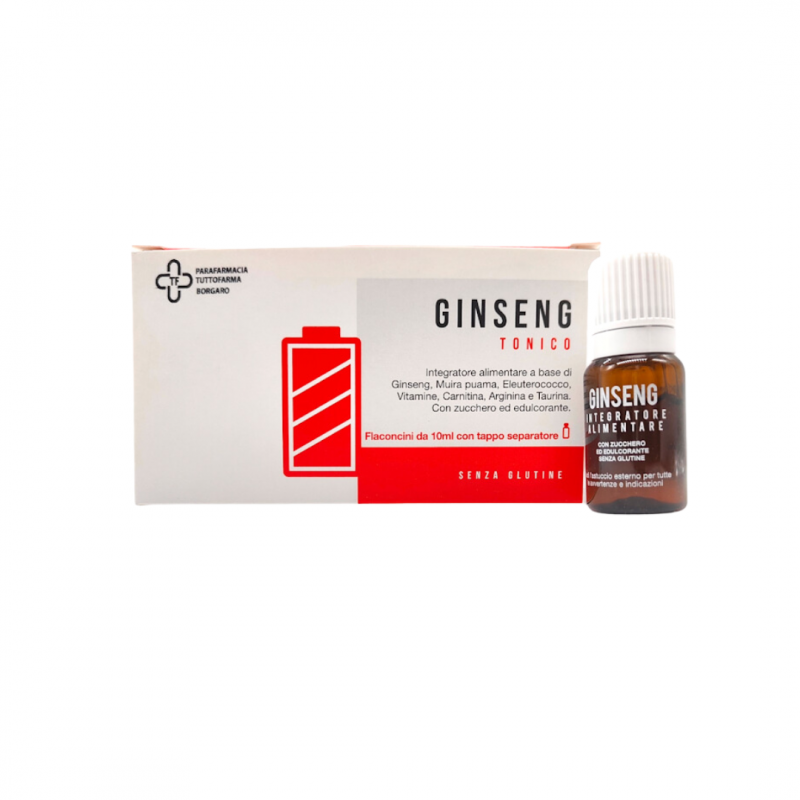 confezione Ginseng Integratore Tonico ed Energizzante 10 Flaconcini confezione Ginseng Integratore Tonico ed Energizzante 10 Flaconcini