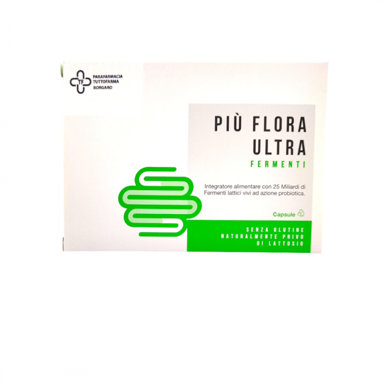 confezione FPR Più Flora Ultra Integratore Fermenti Lattici per Diarrea 10 Capsule confezione FPR Più Flora Ultra Integratore Fermenti Lattici per Diarrea 10 Capsule