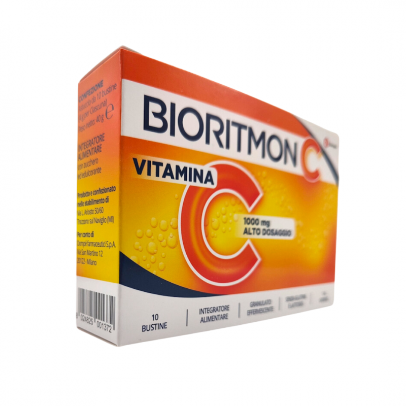 confezione Bioritmon C 1000 Vitamina C per Difese Immunitarie 10 Bustine confezione Bioritmon C 1000 Vitamina C per Difese Immunitarie 10 Bustine