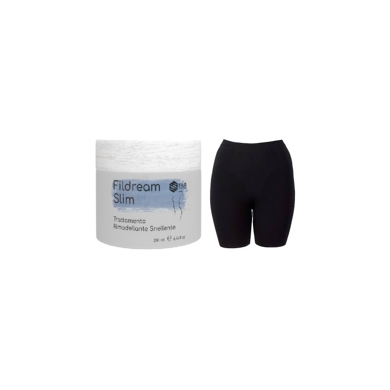 Fildream Slim Kit Snellente e Rimodellante Crema 200ml e Pantaloncino L/XL