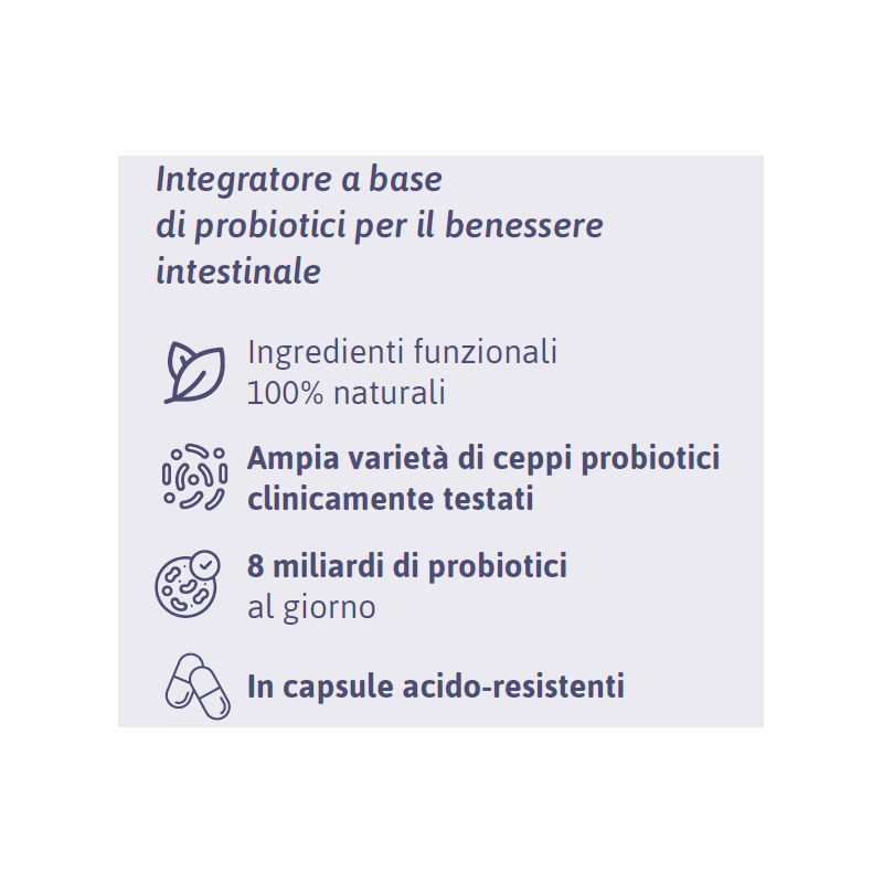 Proprietà di Salugea Probiogea Intestino Integratore Probiotico Fermenti Lattici 60 Capsule