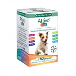 Bayer Attivo Tabs Integratore Multivitaminico Cani 60 Compresse