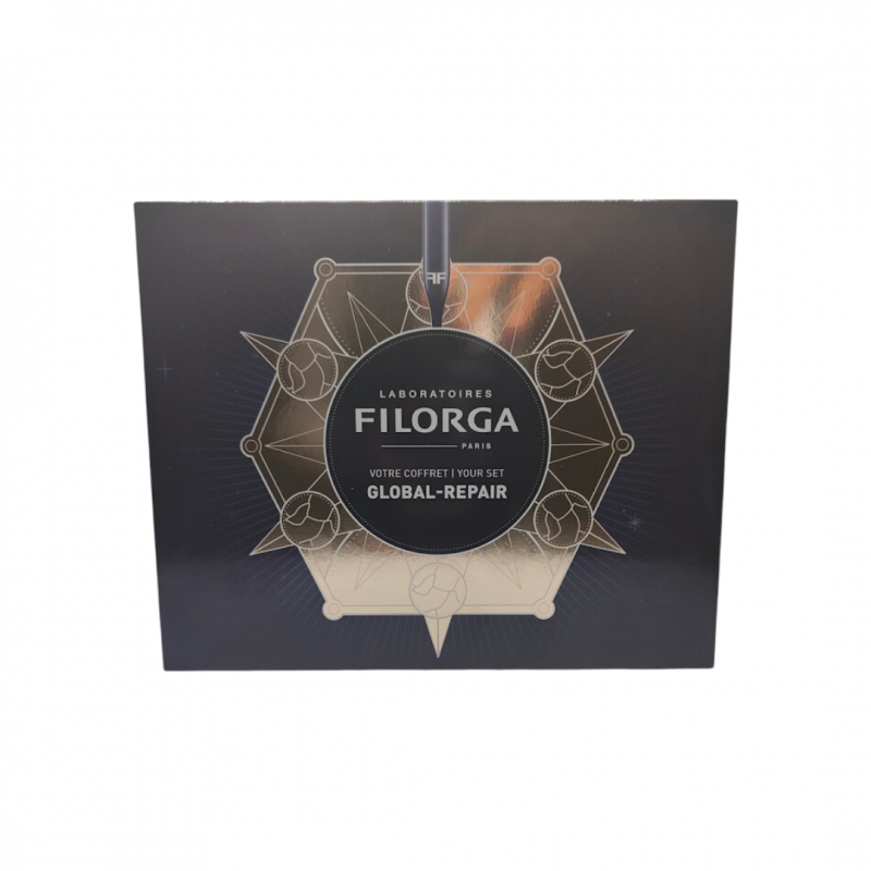 confezione Filorga Xmas Coffret Global con Siero Anti-Età 5ml + Crema Viso Anti-Età 50ml + Candela 75gr confezione Filorga Xmas Coffret Global con Siero Anti-Età 5ml + Crema Viso Anti-Età 50ml + Candela 75gr