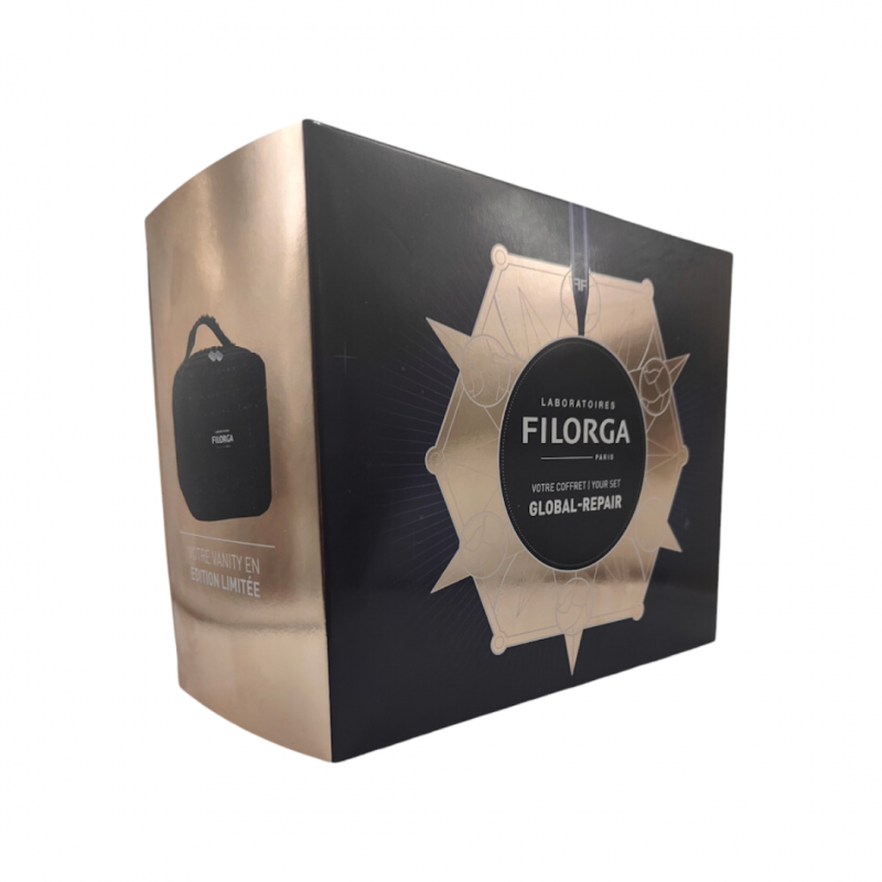 confezione Filorga Xmas Coffret Global con Siero Anti-Età 5ml + Crema Viso Anti-Età 50ml + Candela 75gr confezione Filorga Xmas Coffret Global con Siero Anti-Età 5ml + Crema Viso Anti-Età 50ml + Candela 75gr