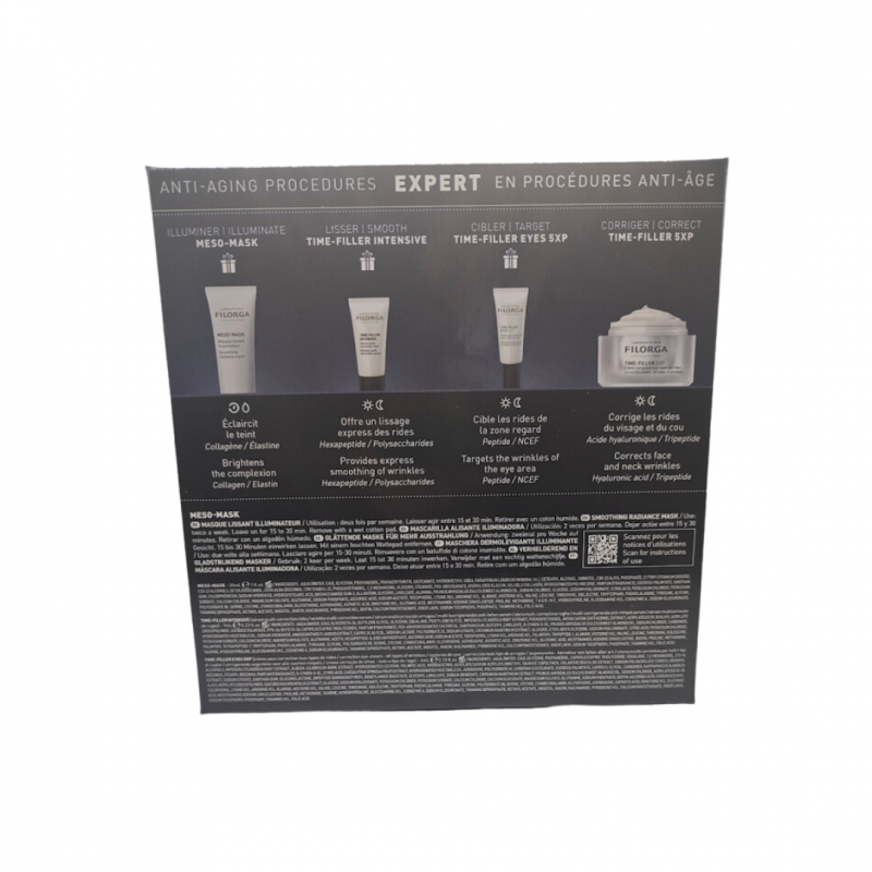 confezione Filorga Xmas Coffret Time Filler con Meso Mask + Time Filler 5XP Crema + Siero + Contorno Occhi