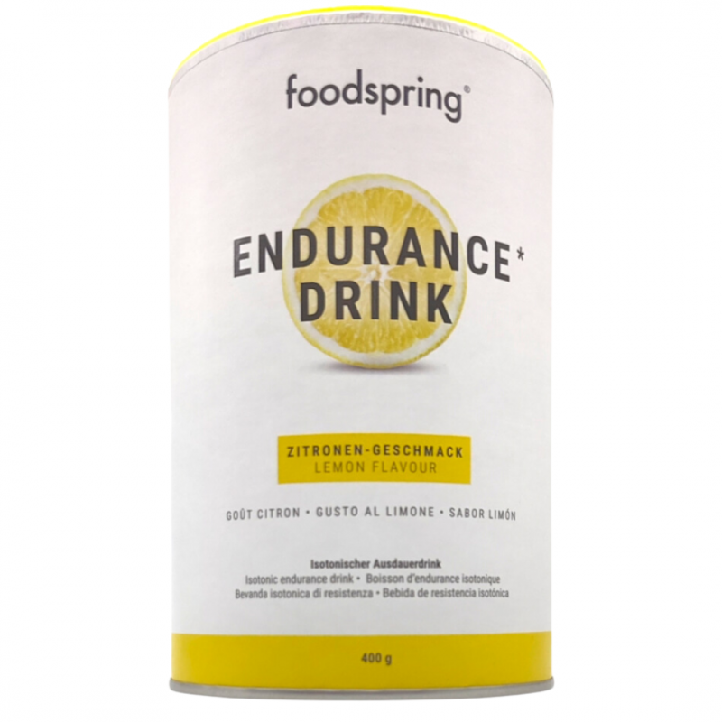 Foodspring Endurance Drink Bevanda Isotonica Sali Minerali e Energia 400gr Limone Foodspring Endurance Drink Bevanda Isotonica Sali Minerali e Energia 400gr Limone