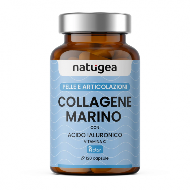 confezione di Natugea Collagene Marino Integratore per Pelle Tonica e Sana 120 Compresse confezione di Natugea Collagene Marino Integratore per Pelle Tonica e Sana 120 Compresse