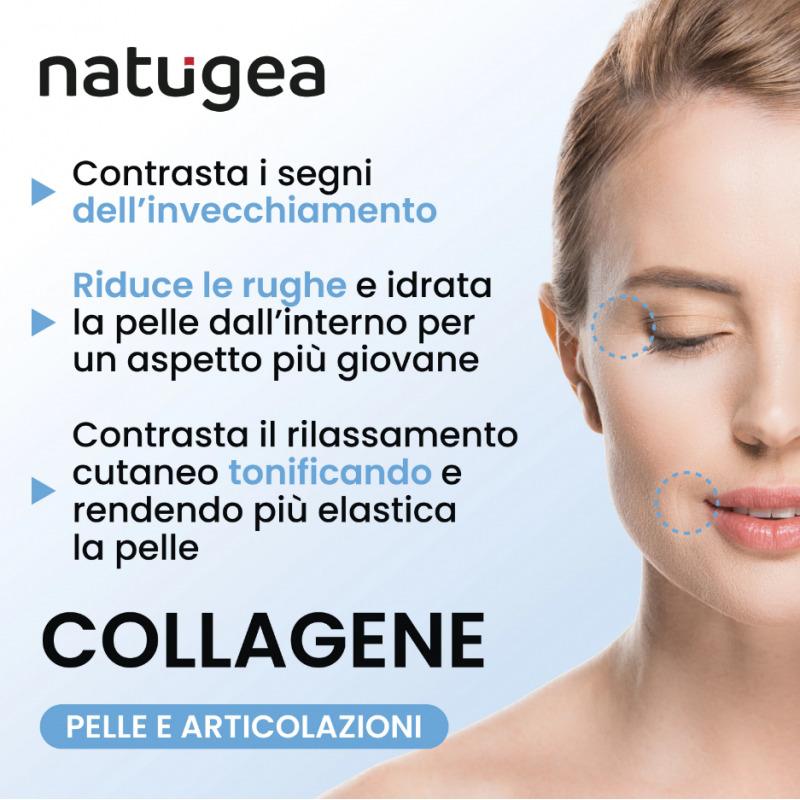 benefici di Natugea Collagene Marino Integratore per Pelle Tonica e Sana 120 Compresse benefici di Natugea Collagene Marino Integratore per Pelle Tonica e Sana 120 Compresse