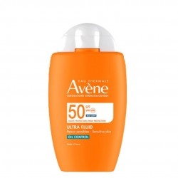 Confezione del flacone Avene Ultra Fluid Oil Control Ultra Fluido Opacizzante Controllo Sebo SPF50 50ml