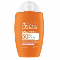 Foto del flacone Avene Ultra Fluid Luminosità Fluido Solare SPF50+ 50ml
