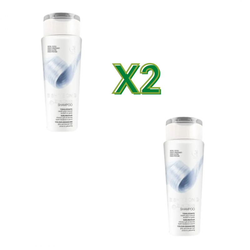 doppio flacone Bionike Shine On Shampoo Silver Touch per Capelli Grigi e Decolorati 200ml - 2 Confezioni doppio flacone Bionike Shine On Shampoo Silver Touch per Capelli Grigi e Decolorati 200ml - 2 Confezioni