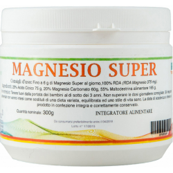 Atena Magnesio Super Polvere Integratore Supporto Muscolare e Energetico 300gr Atena Magnesio Super Polvere Integratore Supporto Muscolare e Energetico 300gr