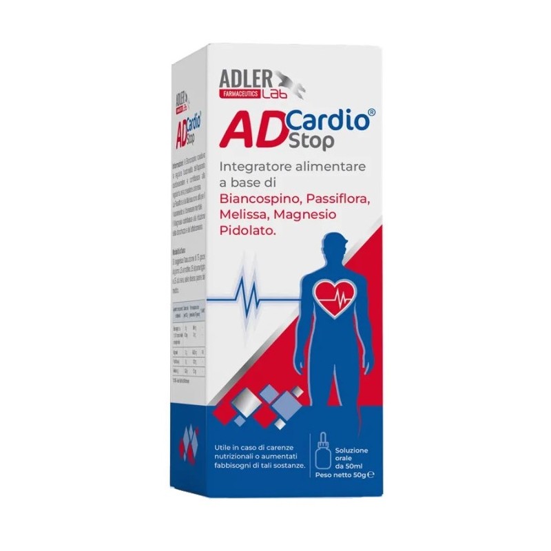 Adcardio Stop per Benessere Cardiovascolare e Mentale 50 ml Adcardio Stop per Benessere Cardiovascolare e Mentale 50 ml