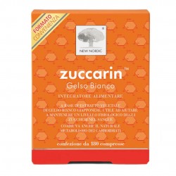 Confezione di New Nordic Zuccarin Gelso Bianco Integratore per Controllo del Peso 180 Compresse Confezione di New Nordic Zuccarin Gelso Bianco Integratore per Controllo del Peso 180 Compresse