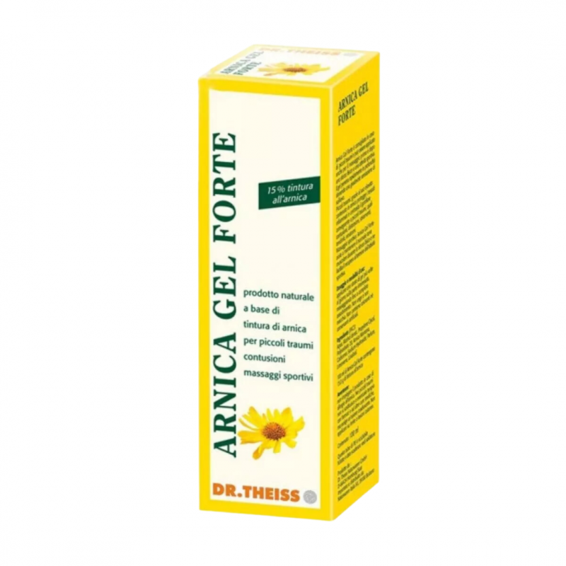 confezione Theiss Arnica Gel Forte 15% per Massaggi e Fastidi Muscolari 100ml