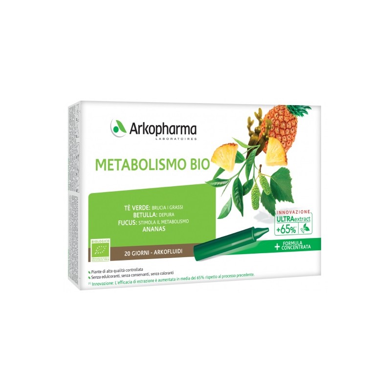 confezione di Arkofluidi Ultra Suoni Metabolismo Bio per Supporto Metabolismo 20 Fiale confezione di Arkofluidi Ultra Suoni Metabolismo Bio per Supporto Metabolismo 20 Fiale