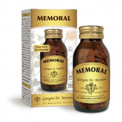 Confezione e barattolo di Dr.Giorgini Memoral Integratore Vitamine e Sali Minerali 180 Pastiglie Confezione e barattolo di Dr.Giorgini Memoral Integratore Vitamine e Sali Minerali 180 Pastiglie