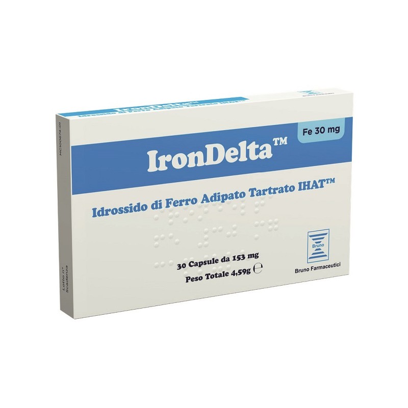 IronDelta Integratore per Carenza di Ferro 30 Capsule