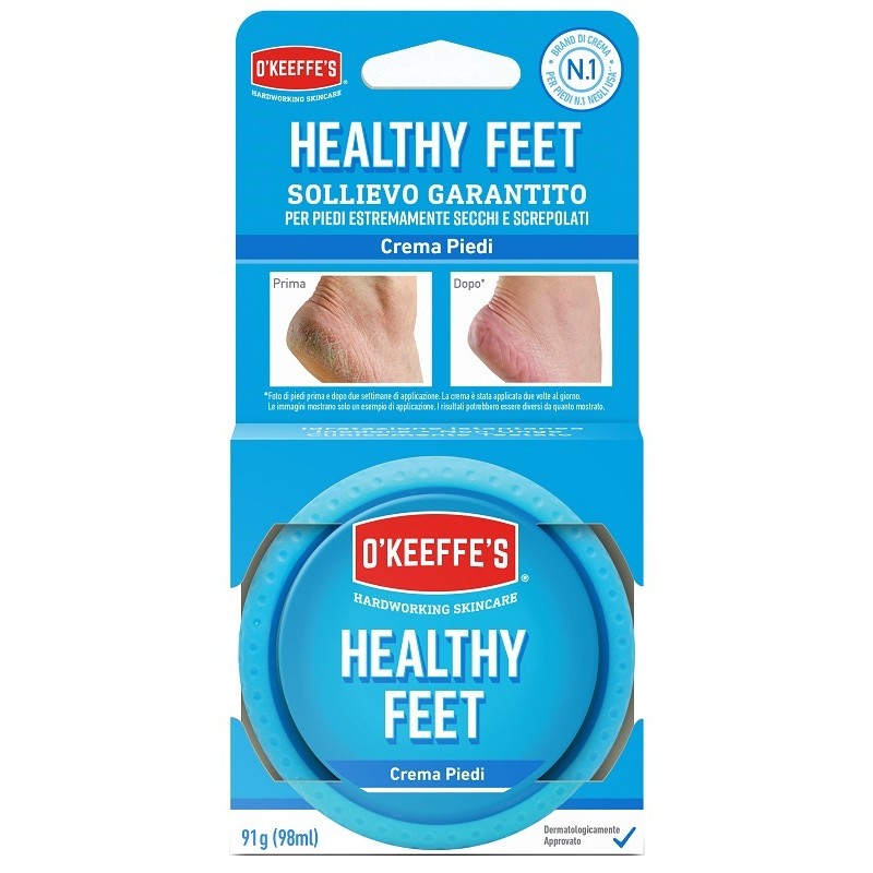 confezione di O'Keeffe's Healthy Feet Crema Piedi Molto Secchi e Screpolati 91gr confezione di O'Keeffe's Healthy Feet Crema Piedi Molto Secchi e Screpolati 91gr