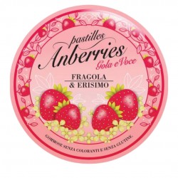 Confezione di Anberries Gola e Voce Fragola&Erismo Caramelle per la Gola 50g Confezione di Anberries Gola e Voce Fragola&Erismo Caramelle per la Gola 50g