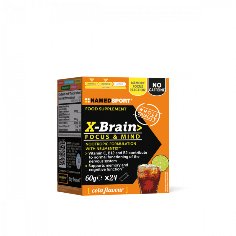 confezione Namedsport X-Brain per Concetrazione e Resistenza Mentale 24 Stick