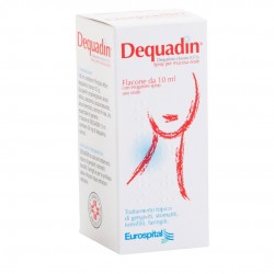 Dequadin Spray Orale 10 ml 0,5% per Mal di Gola e Bocca Infiammata Dequadin Spray Orale 10 ml 0,5% per Mal di Gola e Bocca Infiammata