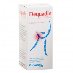 Confezione di Dequadin Soluzione per Mucosa Soluzione Orale 28ml Confezione di Dequadin Soluzione per Mucosa Soluzione Orale 28ml