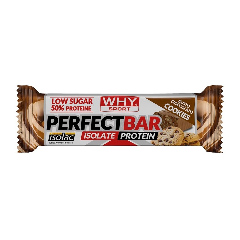 Whysport Perfect Bar Cioccolato Biscotto per Massa Muscolare 50 g Whysport Perfect Bar Cioccolato Biscotto per Massa Muscolare 50 g