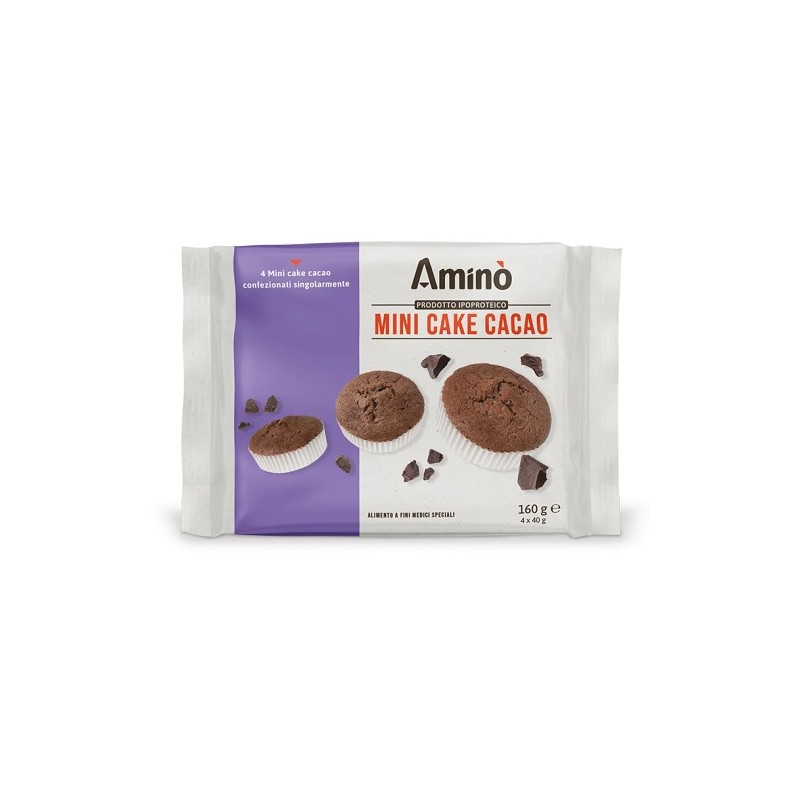 Amino' Mini Cake Cacao per Diete Iproteiche 160 g Amino' Mini Cake Cacao per Diete Iproteiche 160 g