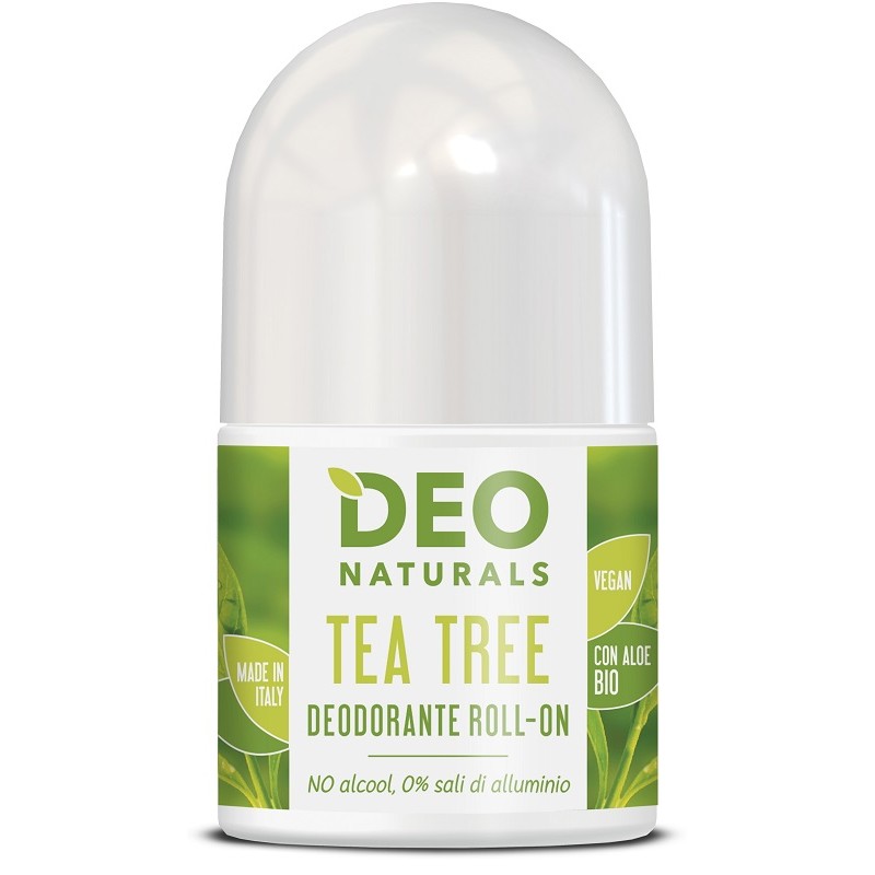 Deonaturals Roll On Tea Tree per Protezione Duratura 50ml