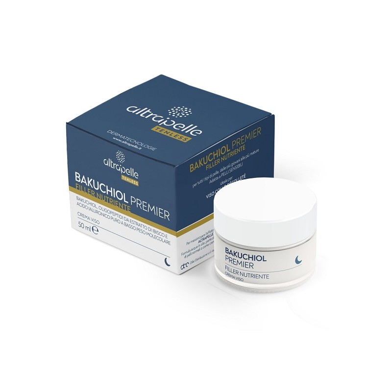 Altrapelle Tenless Crema Viso Notte Bakuchiol Premier per Rughe Vaso 50ml Altrapelle Tenless Crema Viso Notte Bakuchiol Premier per Rughe Vaso 50ml