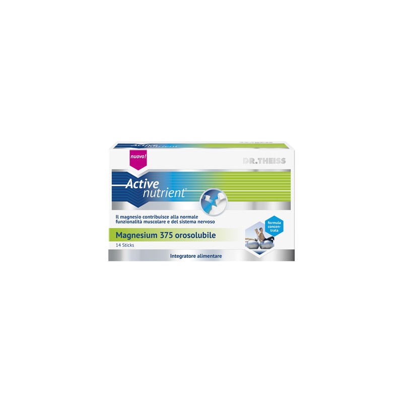 Active Nutrient Magnesium 375 per Funzionalità Muscolare 14 Sticks Active Nutrient Magnesium 375 per Funzionalità Muscolare 14 Sticks