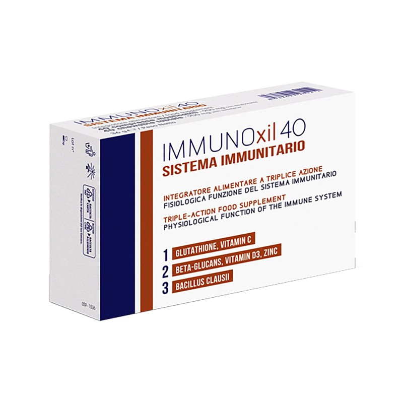 Immunoxil 40 per Sistema Immunitario 40 Compresse Masticabili Immunoxil 40 per Sistema Immunitario 40 Compresse Masticabili