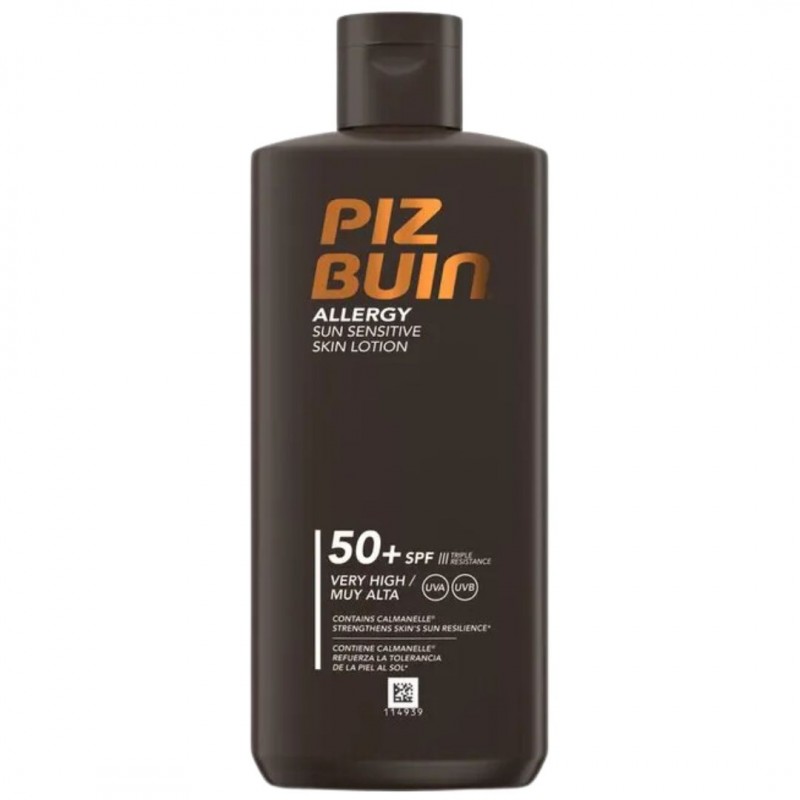 Flacone Piz Buin Allergy Latte Solare Pelle Sensibile SPF50+ Lozione 400ml Flacone Piz Buin Allergy Latte Solare Pelle Sensibile SPF50+ Lozione 400ml