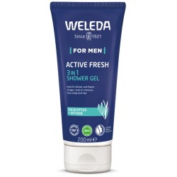 confezione di Weleda For Men Active Fresh 3in1 Shower Gel Doccia per Viso Corpo e Capelli 200 ml confezione di Weleda For Men Active Fresh 3in1 Shower Gel Doccia per Viso Corpo e Capelli 200 ml