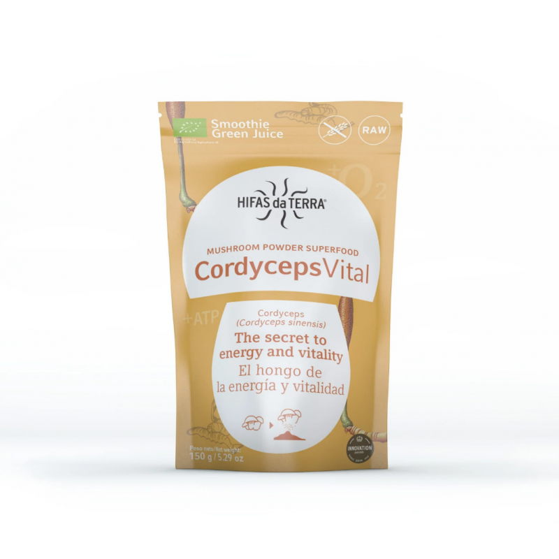 confezione di Hifas Da Terra Cordyceps Vital Superfood Integratore per Energia e Vitalità Polvere 100gr confezione di Hifas Da Terra Cordyceps Vital Superfood Integratore per Energia e Vitalità Polvere 100gr