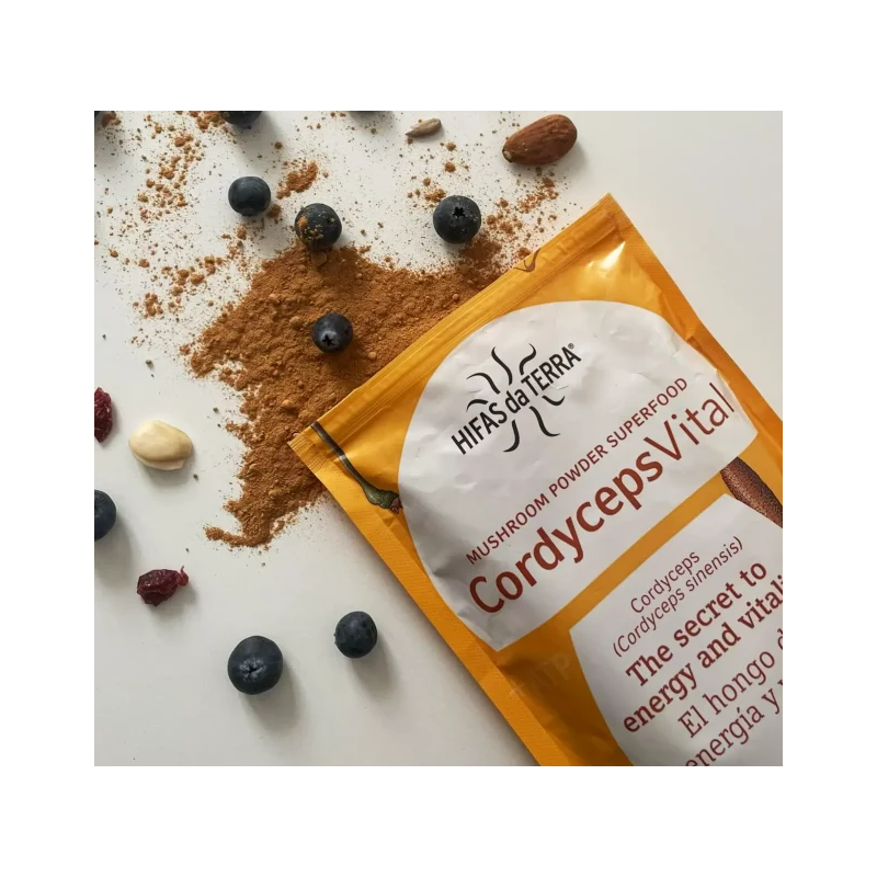 Hifas Da Terra Cordyceps Vital Superfood Integratore per Energia e Vitalità Polvere 100gr Hifas Da Terra Cordyceps Vital Superfood Integratore per Energia e Vitalità Polvere 100gr