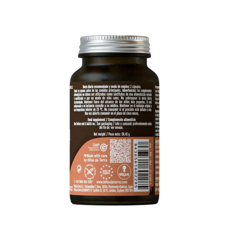 retro barattolo di Hifas Da Terra Mico Cord Integratore Energizzante 30 Capsule