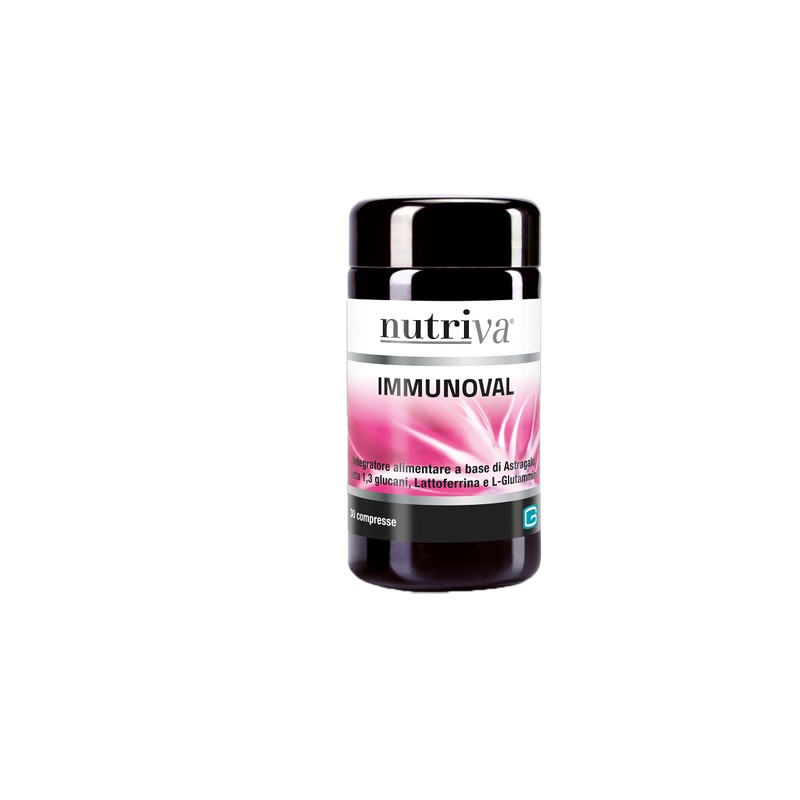 confezione di Nutriva Immunoval Integratore Alimentare Immunostimolante 30 Compresse confezione di Nutriva Immunoval Integratore Alimentare Immunostimolante 30 Compresse