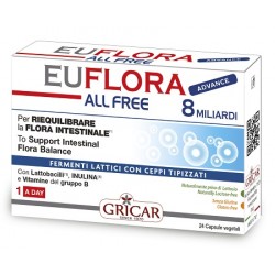 Confezione di Euflora Advance All Free Fermenti Lattici 24 Capsule Confezione di Euflora Advance All Free Fermenti Lattici 24 Capsule