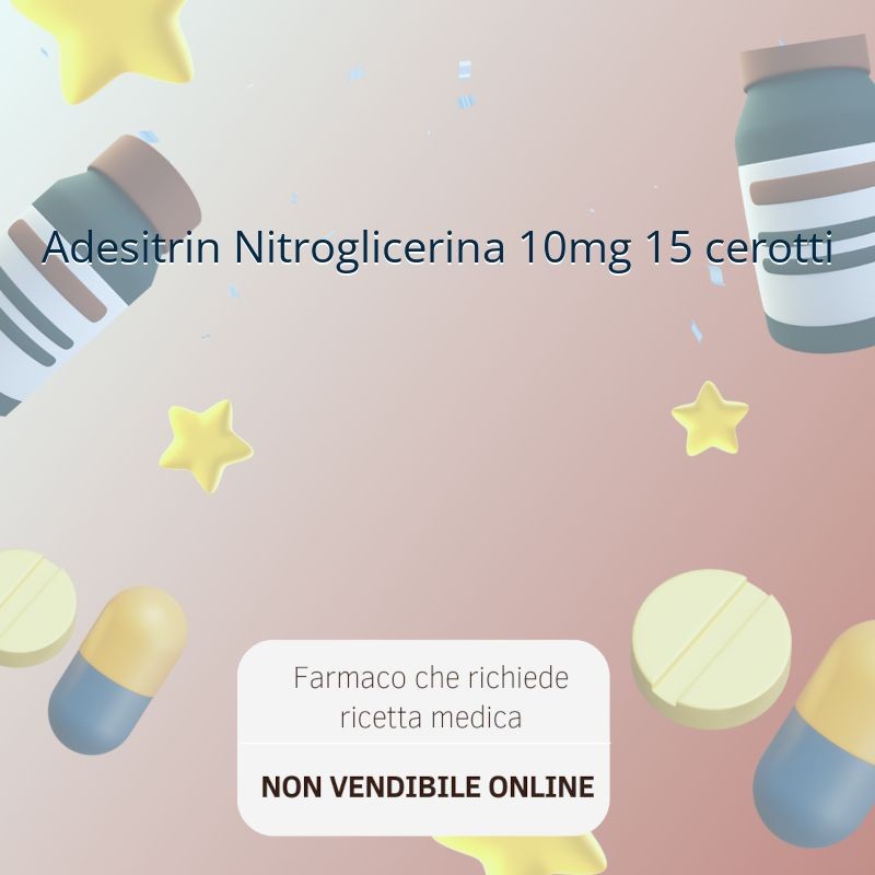 Adesitrin Nitroglicerina 10mg 15 cerotti Adesitrin Nitroglicerina 10mg 15 cerotti