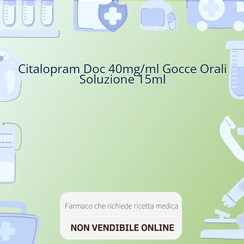 Citalopram Doc 40mg/ml Gocce Orali Soluzione 15ml