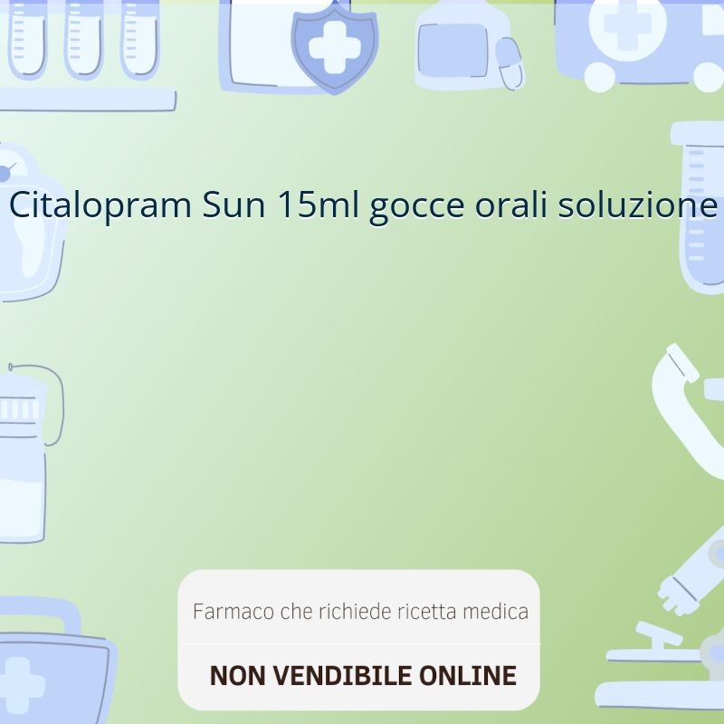 Citalopram Sun 15ml gocce orali soluzione