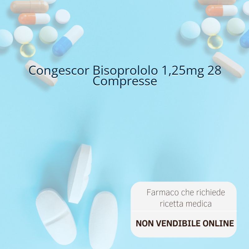 Congescor Bisoprololo 1,25mg 28 Compresse Congescor Bisoprololo 1,25mg 28 Compresse