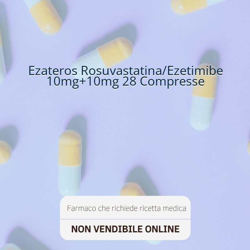 Ezateros Rosuvastatina/Ezetimibe 10mg+10mg 28 Compresse Ezateros Rosuvastatina/Ezetimibe 10mg+10mg 28 Compresse
