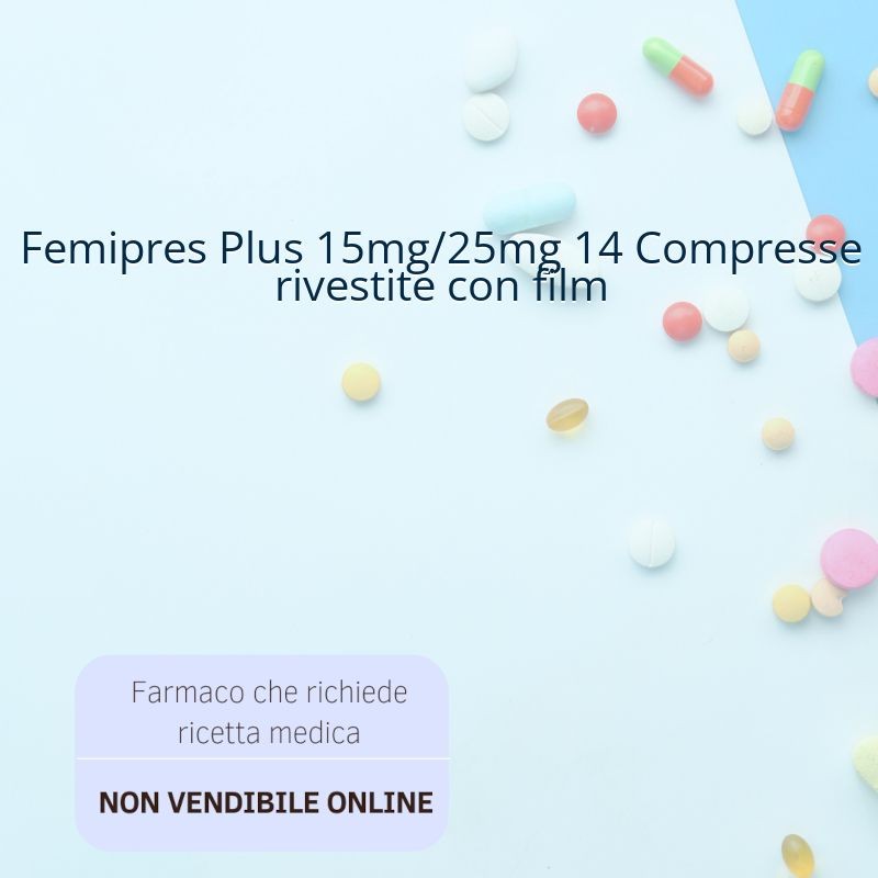 Femipres Plus 15mg/25mg 14 Compresse rivestite con film Femipres Plus 15mg/25mg 14 Compresse rivestite con film