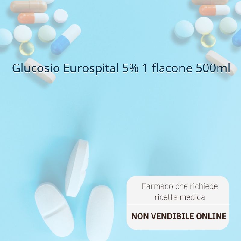 Glucosio Eurospital 5% 1 flacone 500ml Glucosio Eurospital 5% 1 flacone 500ml