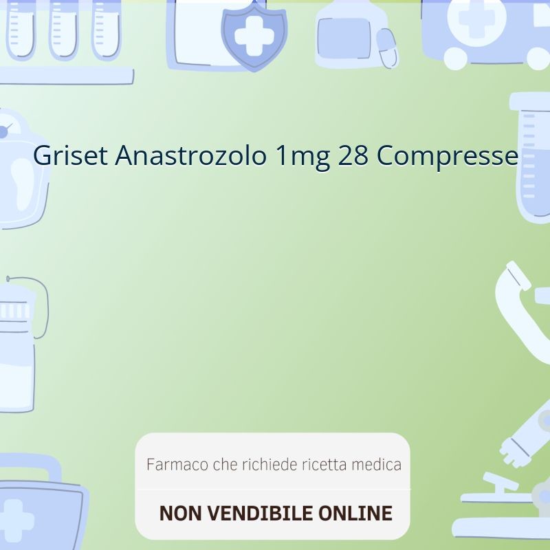Griset Anastrozolo 1mg 28 Compresse Griset Anastrozolo 1mg 28 Compresse